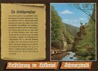 Alte Postkarte - Hirschsprung im H&#246;llental / Schwarzwald