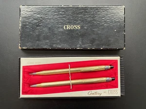 Cross Oldsmobile Vintage 20 1960's Century Pen Pencil Set 10K GOLD FILLED w/ Box - Picture 1 of 3
