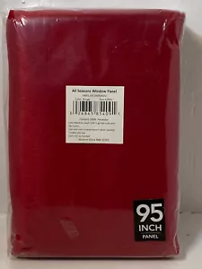 All Seasons Energy Efficient Room Dark Rod Pocket Window Panel 52" x 95" Rouge - Picture 1 of 4