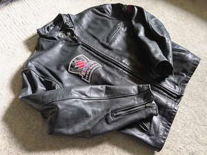 Schott 141 Limited Edition Suzuki GSX-R 750 15th Anniversary Leather Jacker XL - Picture 1 of 13