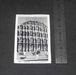 PHOTO CHOCOLAT DELESPAUL-HAVEZ 1950-1960 INDE INDIA JAIPUR HAWA MAHAL - Imagen 1 de 1