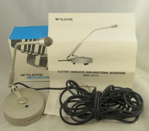 TELEDYNE ELECTRET CONDENSER MICROPHONE EO-310 WITH INSTRUCTIONS AND ORIGINAL BOX - Picture 1 of 9