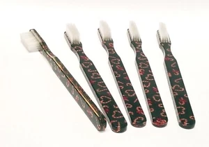 5-PACK Candy Cane FUN Vintage Designer Toothbrush NEW - Picture 1 of 1