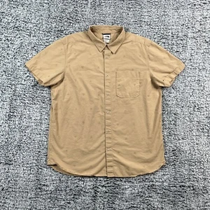 The North Face Shirt Mens XL Brown Woven Geometric Gorp Outdoors Hiking Dad - Picture 1 of 14