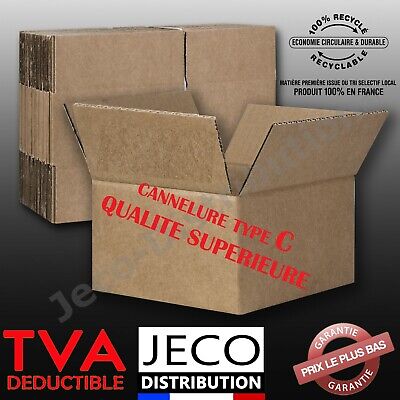 Cartons Emballage Expédition 350x230x250 Caisse Américaine Simple Cannelure • 32.60€