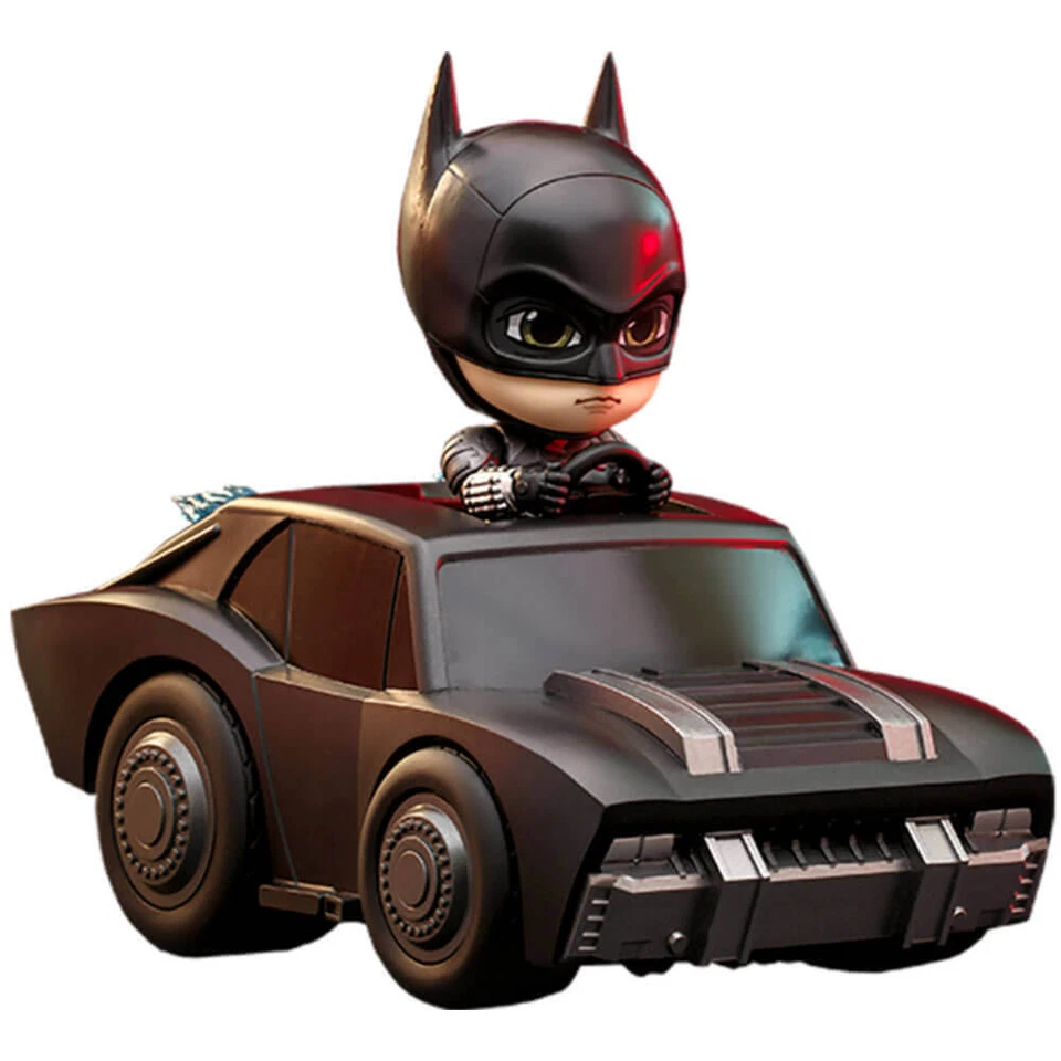 Il set Batman e la Batmobile di Batman, da 12,5 cm, altamente collezionabile - Immagine 1 di 1