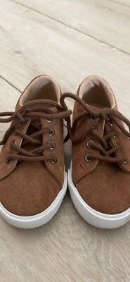 Janie And Jack для мальчиков ясельного возраста размер 8 карамельная замша на шнуровке б/у в отличном состоянии - Изображение 1 из 4