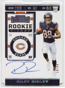 Riley Ridley 2019 Contenders Rookie Stub Auto /88 #136 Bears - Picture 1 of 2