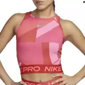 Camiseta sin mangas de entrenamiento recortada Nike Pro Dri-FIT NUEVA CON ETIQUETAS mediana - Imagen 1 de 6