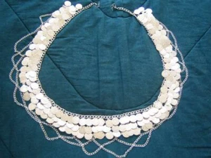 Exotic High Quality Hand made Belly Dance Professional Coin Chain Belt....SILVER - Picture 1 of 4