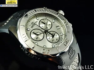 Raro Reloj Invicta Para Hombre 47mm Pro Diver Suizo ETA Cronógrafo Esfera Plateada 300M - Imagen 1 de 12