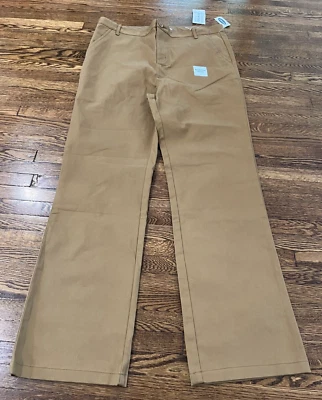 Pantalones Old Navy NIÑOS 20 Plus Marrón Incorporado Flexible Rodillas Rectas Pierna Foto 1 de 4