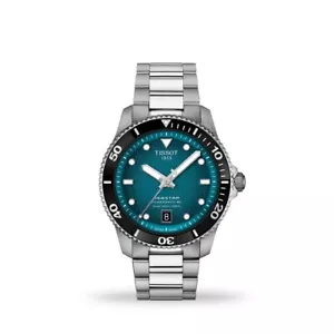 NEW TISSOT T1208071109100 SEASTAR 1000 40MM TURQUOISE DIAL T120.807.11.091.00 - Picture 1 of 1