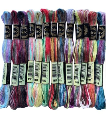 24 Skeins Magical Color Variations Floss Pack Six Strand Embroidery (Lot of 4) - Image 1 of 4