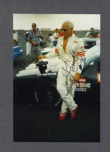 Larry Frank signed Nascar racing snap-shot photo 1929-2010 - Imagen 1 de 1