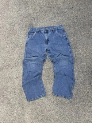 Vintage Faded Glory Carpenter Skater Baggy Jeans Blue Men’s Denim 32x34 - Image 1 of 4