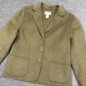 Pendleton Blazer Damen klein olivgrün Merinowolle drei Knöpfe - Bild 1 von 9