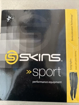 Mallas largas de compresión Skins Sport Ciclismo negras talla M/L para hombre Foto 1 de 4