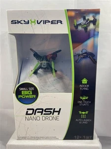 Sky Viper DASH Nano Drone Rechargeable Indoor Flying One Touch Stunts New - Picture 1 of 6