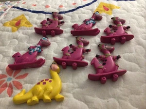 The Flintstones 1992 Dinosaurier PVC Müsli Spielzeug Figuren Vintage 7 Stück - Bild 1 von 1