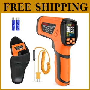 Industrial Infrared Thermometer -40℉~2912℉, K Probe Included - Picture 1 of 11