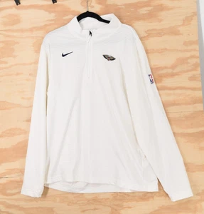 Maglione New Orleans Pelicans Nike 1/4 Zip Bianco Dri-Fit Uomo XL - Foto 1 di 10