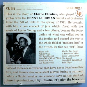 CHARLIE CHRISTIAN w/ BENNY GOODMAN~RARE '55 COLUMBIA 'SIX EYE" LABEL MONO LP~N/M - Picture 1 of 5