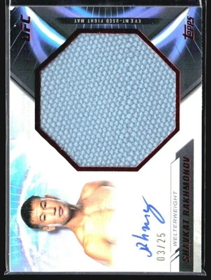 2024 Topps UFC Knockout Shavkat Rakhmonov Jumbo Fat Mat Relic Auto /25 - Image 1 of 2