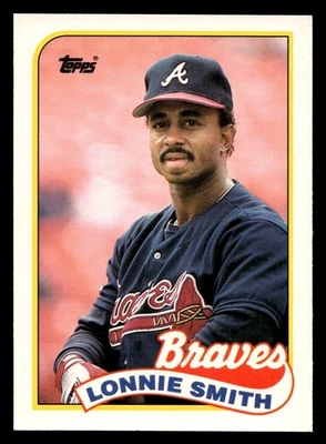 Lonnie Smith 1989 Topps Traded #114T Atlanta Braves - Image 1 of 2