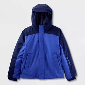 Kids' Solid Anorak Jacket - All In Motion Navy Blue S - Picture 1 of 3
