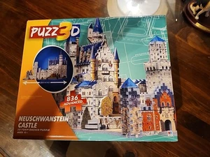 Puzz3D 836-piece 3D puzzle, Neuschwanstein Castle NEW OPEN BOX - Picture 1 of 2