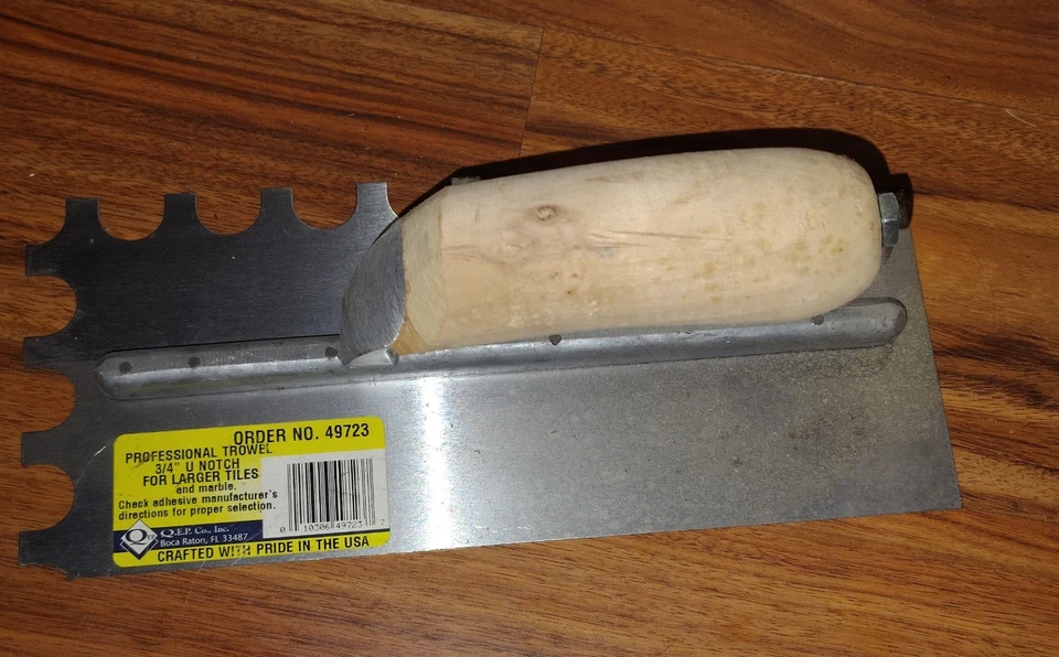 4! Espátulas QEP com alças de madeira 10,5" x 4,5" 3/4" entalhe U lote de 4 para grandes trabalhos - Imagem 1 de 2