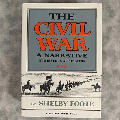 The Civil War: A Narrative Vol. 3 Red River to Appomattox HC 1st ed. 1974 Foote - Image 1 of 4