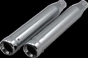Cobra Chrome 3in Neighbor Hater Slip On Muffler for Harley Softail Slim 12-17 - Picture 1 of 3