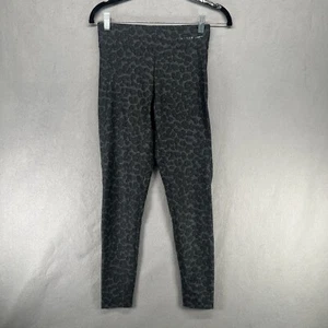OYSHO Fitness Leggings Womens Size S Gray Leopard Print Compression Athletic - Picture 1 of 10