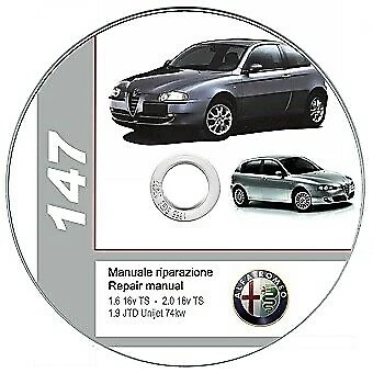 Alfa Romeo 147 (2000-2004) manuale officina - repair manual su cd - Immagine 1 di 1