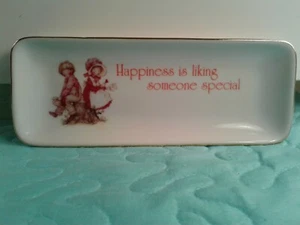 Vintage Jewelry Tray Trinket Holder by Designers Collection Porcelain 1981 - Picture 1 of 12