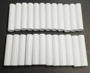 SET OF 24, 4" TALL WHITE PLASTIC CANDELABRA SOCKET CHANDELIER COVERS 50256JQ - Picture 1 of 4
