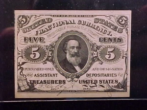 1863 5C Fractional Currency, PCGS AU58, FR-1239 a Third Issue note. - Picture 1 of 3