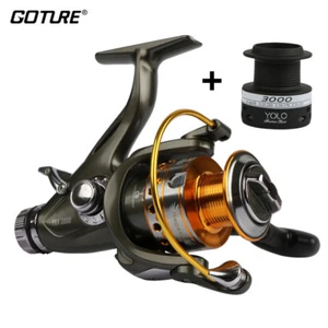 Goture Front and Rear Drag System Spinning Fishing Reel 5.1:1 & Spare Spool - Picture 1 of 6