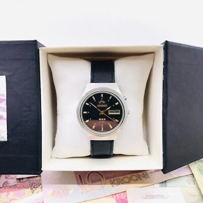 ⚙️ Wrist watch Orient Automatic Calendar Crystal AAA Japan Vintage Service 🛠 - Image 1 of 4