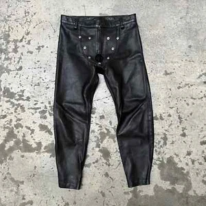 31x24 Rob Amsterdam black leather fetish bondage pants - Picture 1 of 7