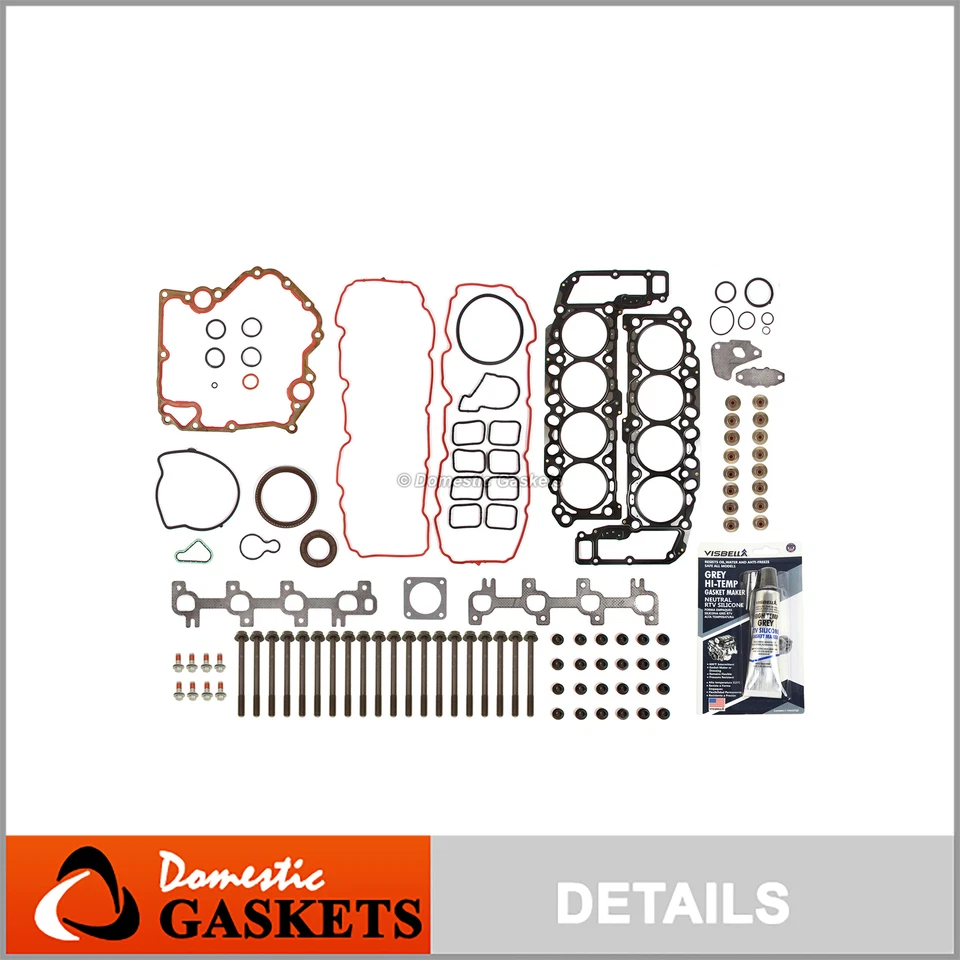 Juego de pernos de junta completa SOHC para Jeep Commander Grand Cherokee 4,7 L 04-07 Foto 1 de 4