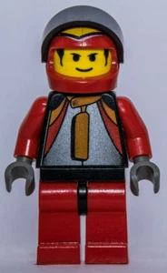 LEGO ®-Minifigur Racers Race Driver Car84 Red Flame Helmet - Set 4587 - rac016 - Picture 1 of 2
