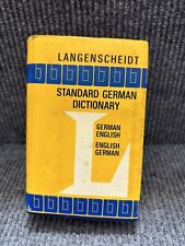 Langenscheidt's Standard German Dictionary: English-German, German-English 1959