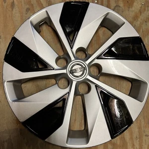 2019-2021 Nissan Altima 16" Hubcap Wheelcover Silver & Black Factory Original OE - Picture 1 of 5