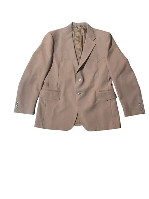 Винтажный LEVI'S Western Wear Сан-Франциско Калифорния коричневый Sport пальто куртка 46L - Изображение 1 из 4