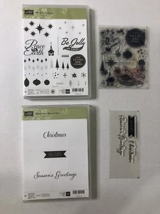 Stampin Up Be Jolly, By Golly 142134 & Watercolor Winter Too 136819 - Lot of 2 - Picture 1 of 3