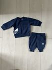 Adidas Baby Tracksuit Jumper & Joggers Blue Size 0-3 Months