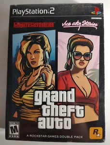 Grand Theft Auto Double Pack Liberty City Stories/Vice City Stories PS2 Sigillato - Foto 1 di 6